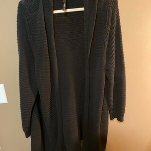 Torrid Black Open-Front Cardigan